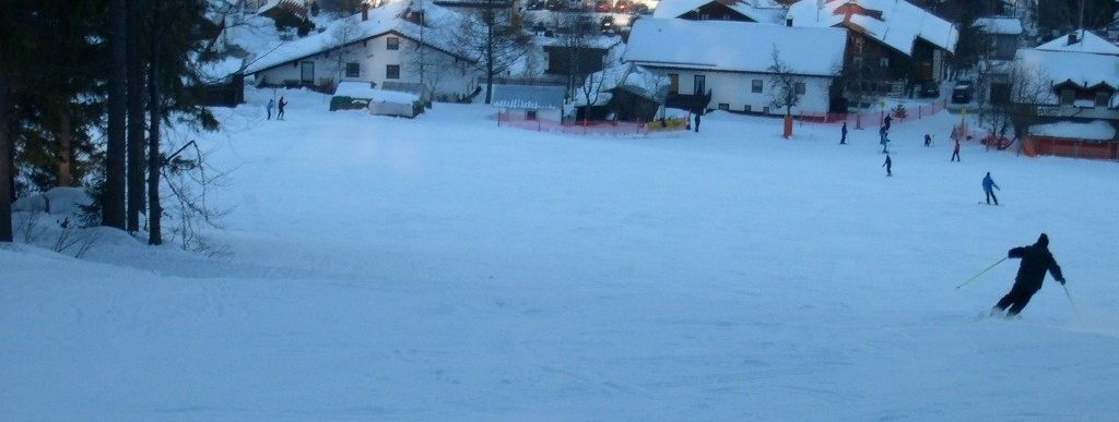 Abfahrt des kleinen Almberg