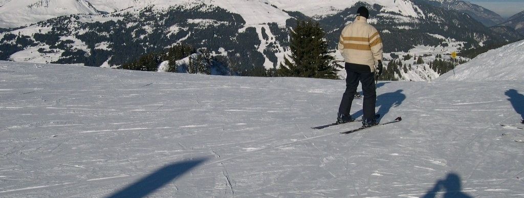 Gleich mehrere Abfahrtmöglichkeiten: Anfänger sollten sich von der Größe des Skigebietes nicht abschrecken lassen!