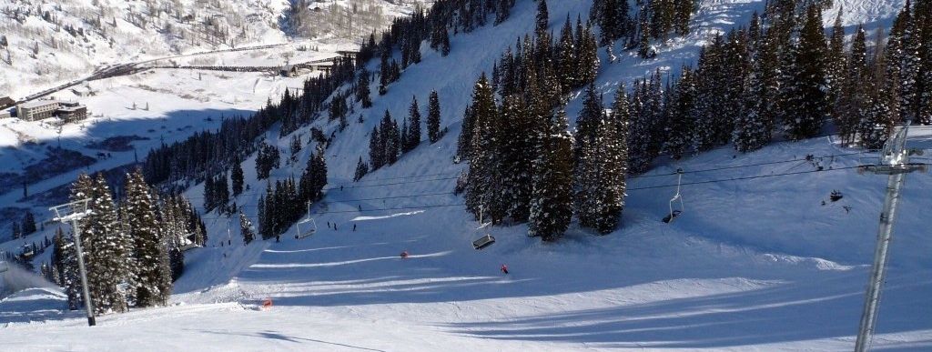 View of the intermediate terrain at the 