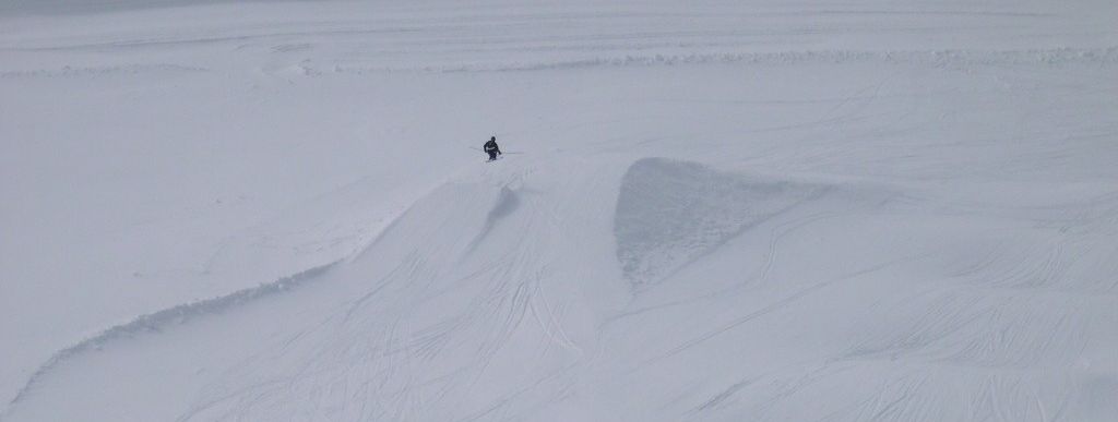 Funpark with kickers and waves
