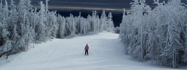 Pisten für alle Könnerstufen führen durch die Winterlandschaft.
