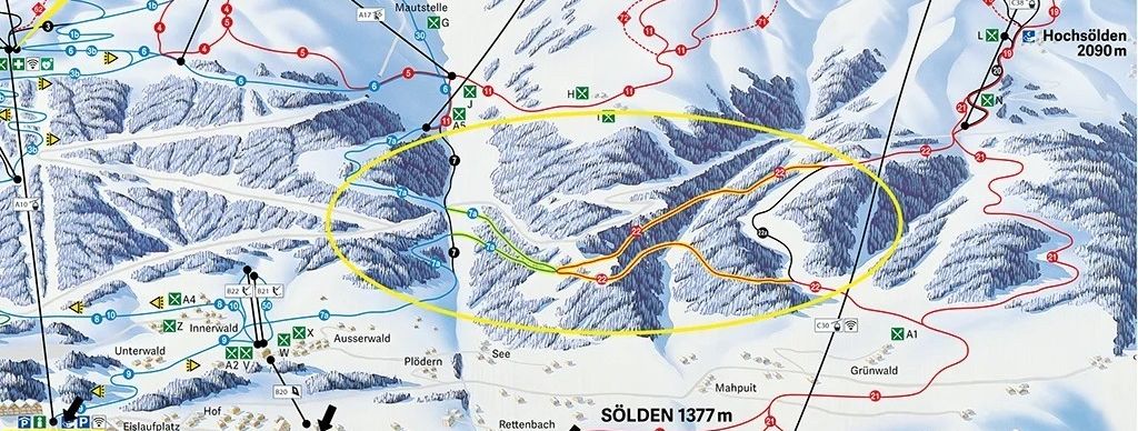 Die Pisten 7 und 22 sind jetzt durchgängig verbunden.
