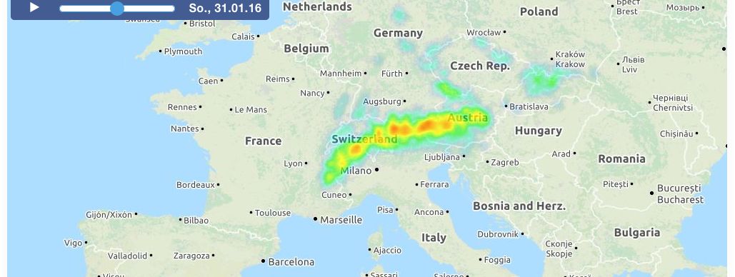 Heatmap auf Skigebiete-test.de