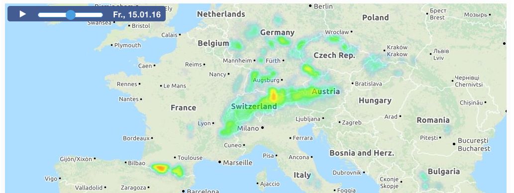 Heatmap auf Skigebiete Test