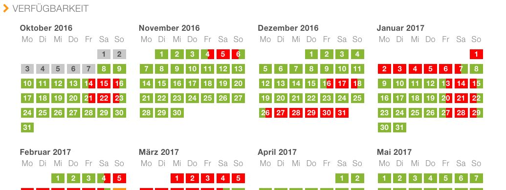 Der Skigebiete-Test.de Belegungskalender wird bereits von zahlreichen Unterkünften verwendet