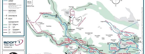 Detaillierte Infos zum Langlauf und den Loipen im Langlaufgebiet Hemsedal