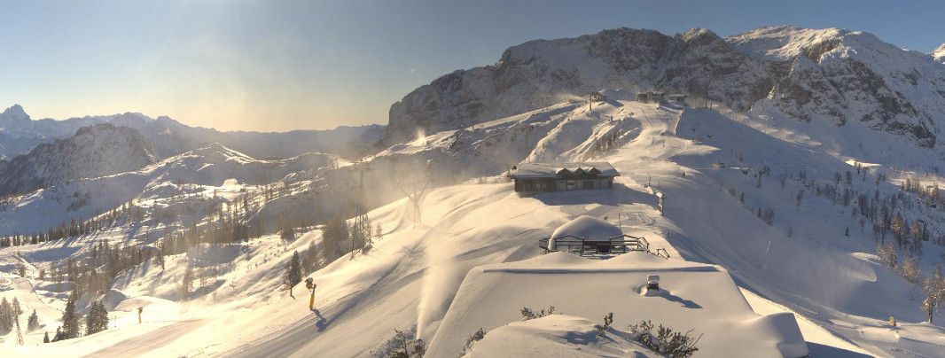 1 Meter Schnee liegen zum Saisonstart auch auf der Sonnenalpe. (Webcambild vom 28.11.)