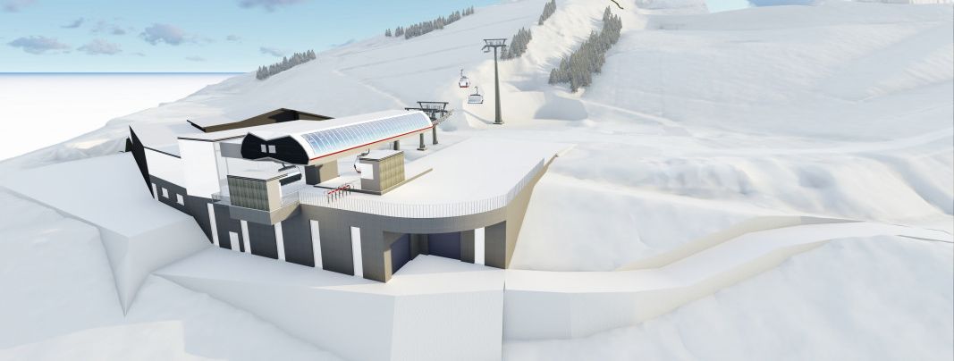 So wird die neue Talstation an der Bergeralm aussehen.