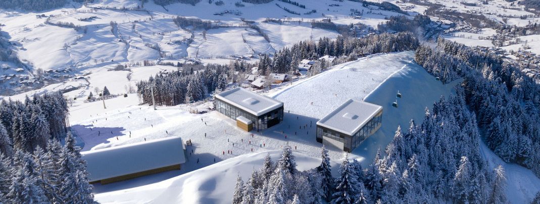 Visualisierung der neuen Stationsgebäude Natrun- und Sonnbergbahn