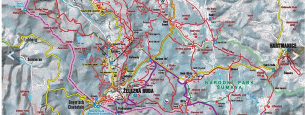 Loipenplan Špičák Železná Ruda