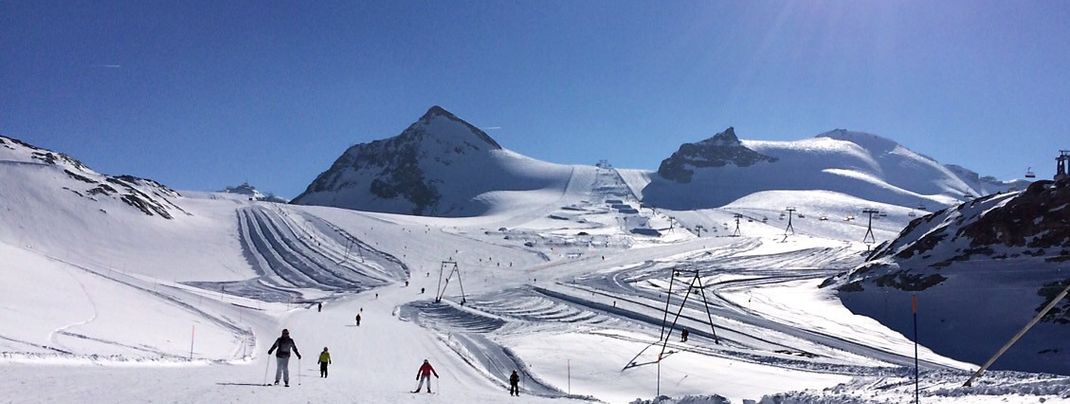 Suited for beginners: the slopes at Theodul Glacier