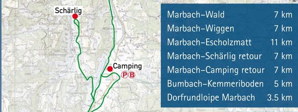 Detaillierte Infos zum Langlauf und den Loipen im Langlaufgebiet Marbach - Escholzmatt