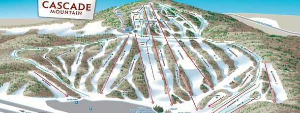 Detaillierte Infos zum Skiurlaub im Skigebiet Cascade Mountain