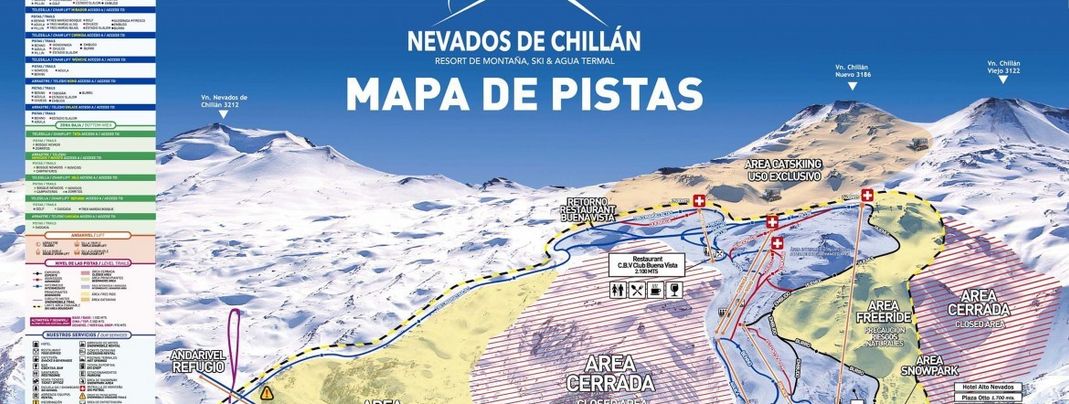 An den Hängen von drei Vulkanen liegt das Skigebiet Nevados de Chillàn.