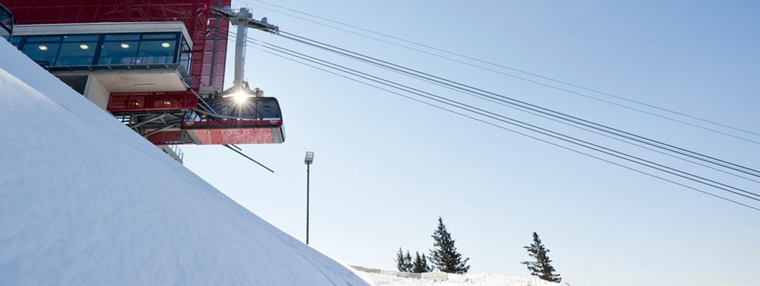 In nur sieben Minuten erreichen Wintersportler von Meran aus die Pisten