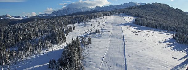 Skigebiet Steinplatte - Winklmoosalm leicht zu erreichen von beiden Seiten: Waidring (AT) und Reit im Winkl (D)