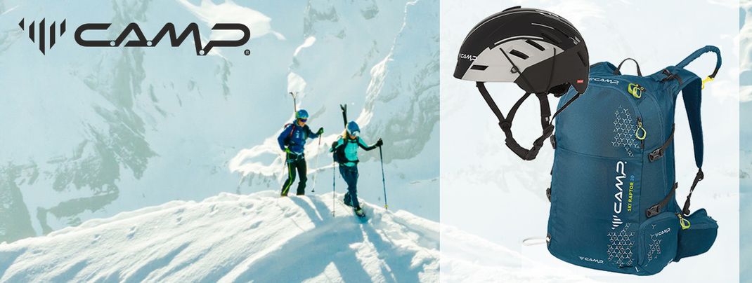 Gewinne einen Voyager Helm und einen Ski Raptor 20 Rucksack von C.A.M.P.