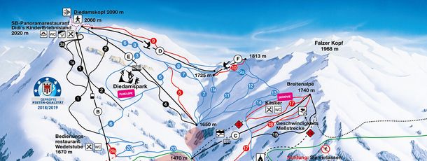 Information about the ski resort Diedamskopf