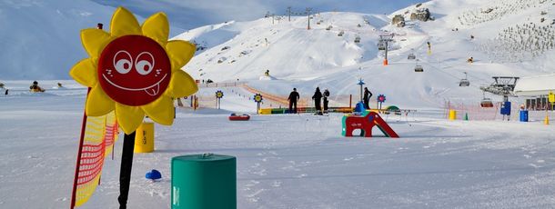 The practice area around the base is perfect for the young ones.