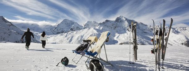 Nahe der Madritschhütte gibt es eine Half Pipe und einen Funpark.