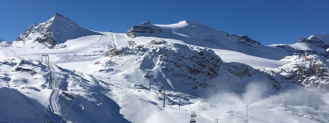 Blick zum Furgsattel in Zermatt.