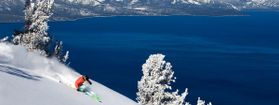 Beautiful panoramic views on Lake Tahoe in California