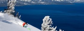 Skifahren am Lake Tahoe ist ein besonderer Genuss