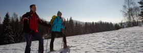 Der Oberpfälzer Wald eignet sich perfekt zum Schneeschuhwandern