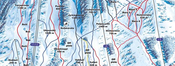 Detaillierte Infos zum Skiurlaub im Skigebiet Paljakka