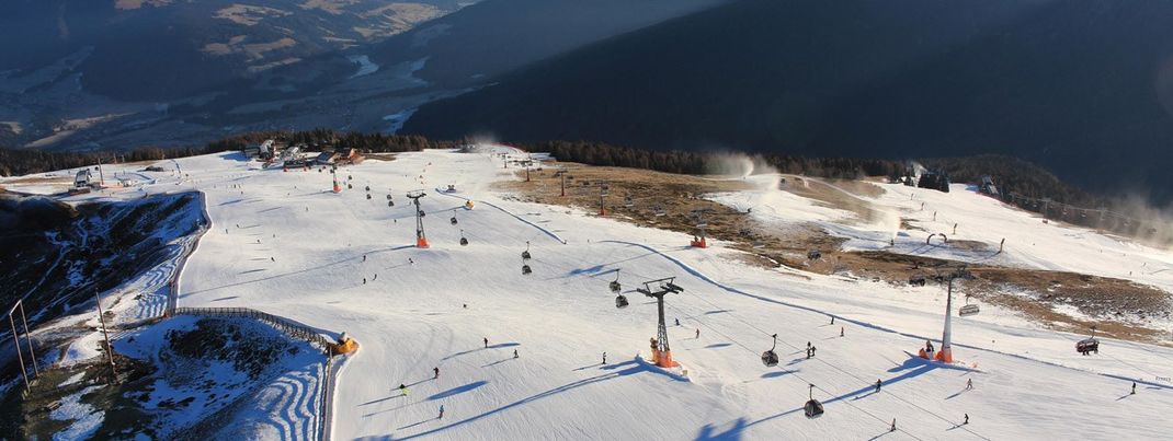 Kunstschneepisten am Kronplatz