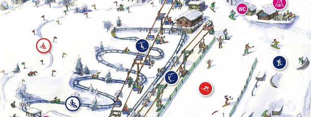 Trail map SkiArena Eibenstock