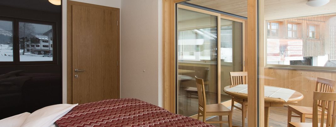 Schlafen mit Blick auf die Veranda App 5 Haus 107