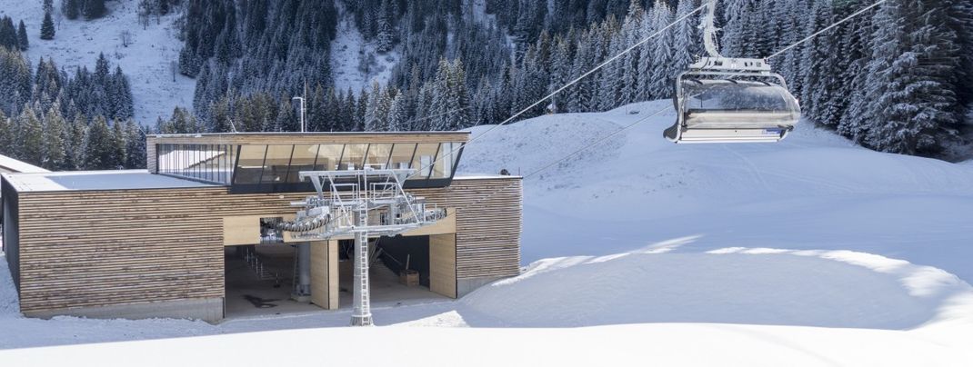 Die Talstation der neuen Olympiabahn.