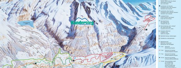 Detaillierte Infos zum Langlauf und den Loipen im Langlaufgebiet Kandersteg