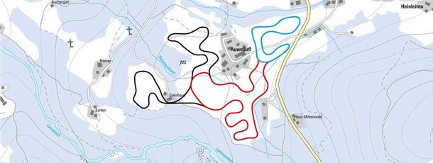 Loipenplan Oberau bei Berchtesgaden