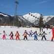 Kinderskikurs im Tal in Pertisau