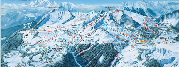 Pistenplan Praz de Lys