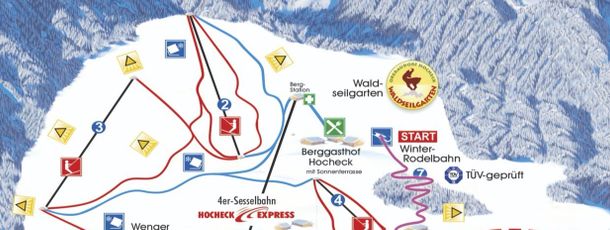 Pistenplan Oberaudorf Hocheck