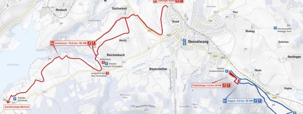 Information on Cross-Country Skiing at Nesselwang
