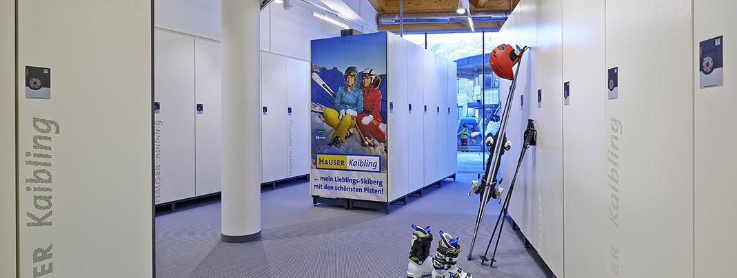 Beheiztes Skidepot an der Talstation