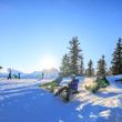 After a day on the slopes, the toboggan run offers winter fun off the ski trails.