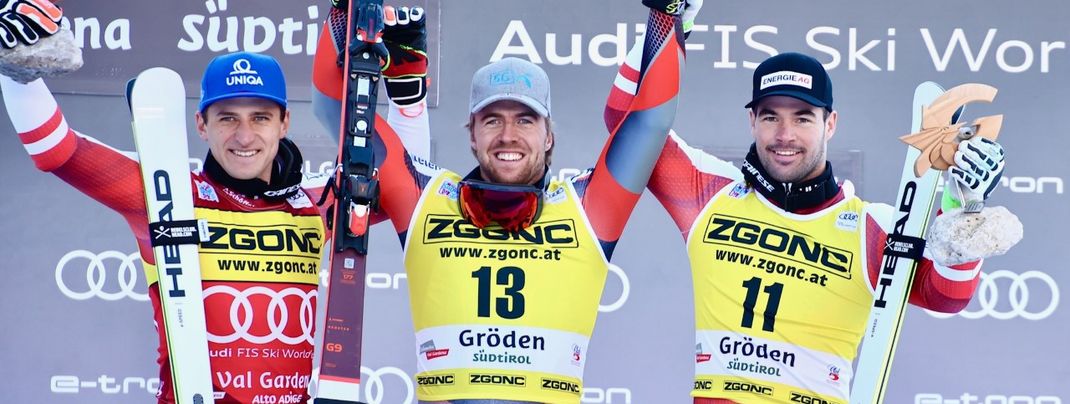 Nächster Sieg für Aleksander Kilde (NOR) vor Matthias Mayer (AUT) und Vincent Kriechmayr (AUT)