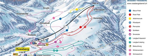 Detaillierte Infos zum Skiurlaub im Skigebiet Rossberg Oberwil
