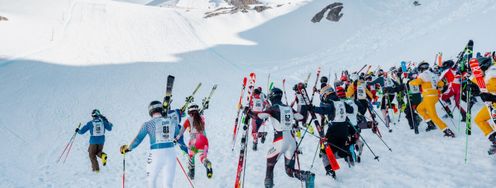 Taktik und Kondition entscheiden beim 150 Meter langen Zwischenaufstieg, wer die Nase vorne hat.