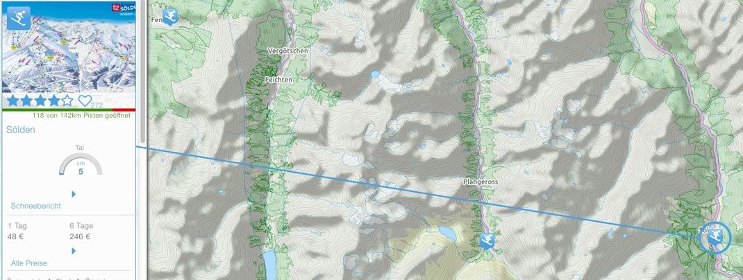 In der Infobox seht ihr alle Fakten zum Skigebiet