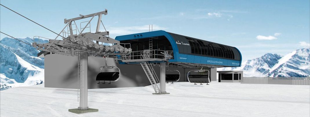 Visualisierung der neuen Talstation