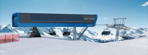 Visualisierung der neuen Bergstation auf dem Brüggerhorn in Arosa