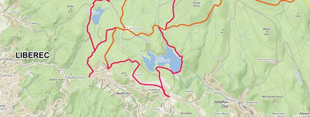 Loipenplan Isergebirgsmagistrale