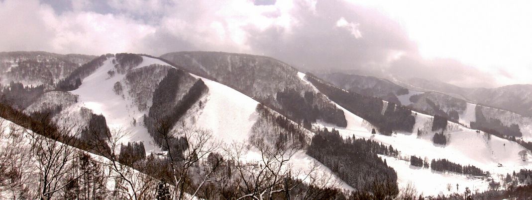 Panoramic view of Nozawa Onsen
