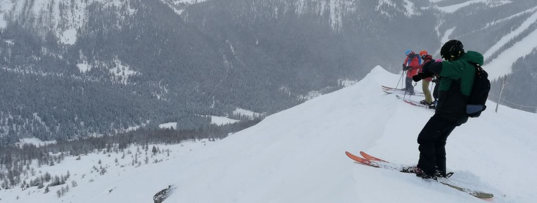 New snow at last: pure joy in the Champagne Powder.